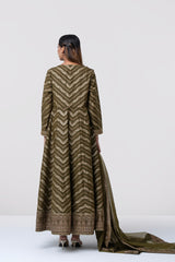 Smart Fit Embellished Two-Piece Formal Ethnic Set with Organza Dupatta