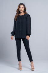 Textured Georgette Fashion Top