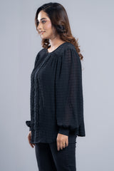 Textured Georgette Fashion Top