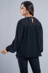 Textured Georgette Fashion Top