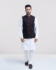 Regular Fit Embroidered Semi-Formal Waistcoat