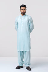 Regular Fit Embroidered Viscose Kabli Set