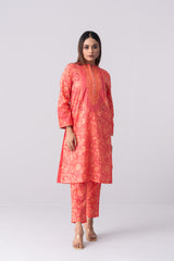 Ready-to-Wear Embroidered Two-Piece Ethnic Set