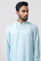 Regular Fit Embroidered Viscose Kabli Set