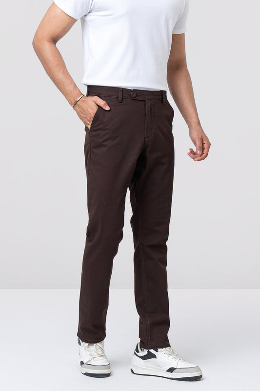 Regular Fit Solid Chinos