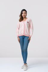 Regular Fit Yarn-Dyed Cardigan