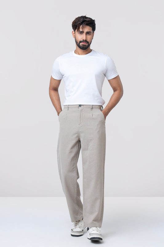 Straight Fit Fashion Trousers