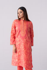 Ready-to-Wear Embroidered Two-Piece Ethnic Set