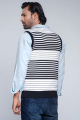 Regular Fit Yarn-Dyed Sweater Vest