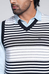 Regular Fit Yarn-Dyed Sweater Vest