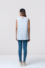 Regular Fit Printed Woven Tank Top