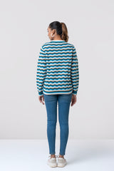 Regular Fit Zigzag-Style Jacquard Sweater