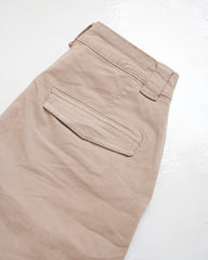 Wide Leg Cargo Twill Pant