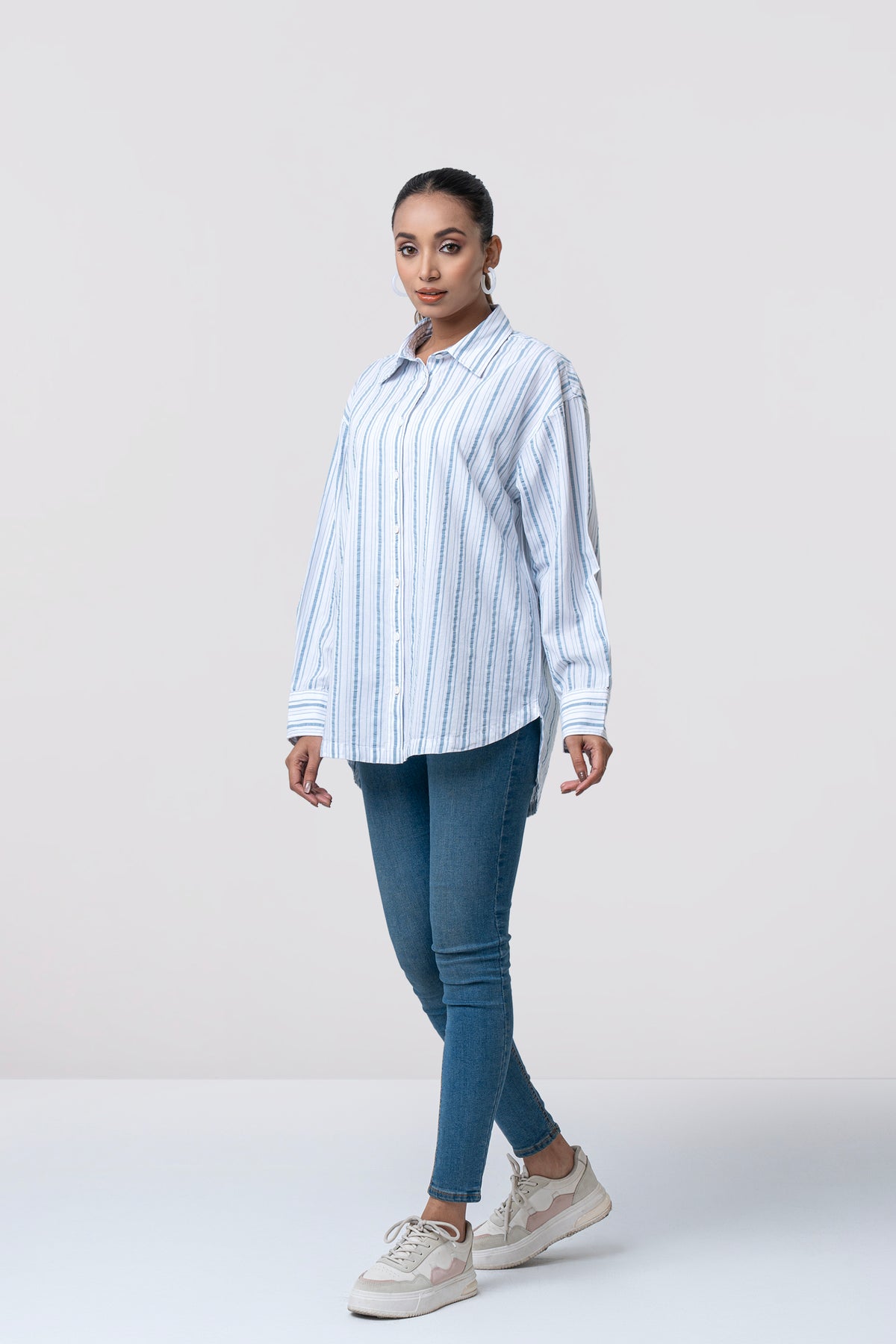 Relaxed Fit Striped Casual Shirt