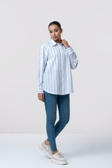 Relaxed Fit Striped Casual Shirt
