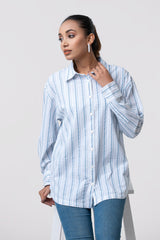 Relaxed Fit Striped Casual Shirt