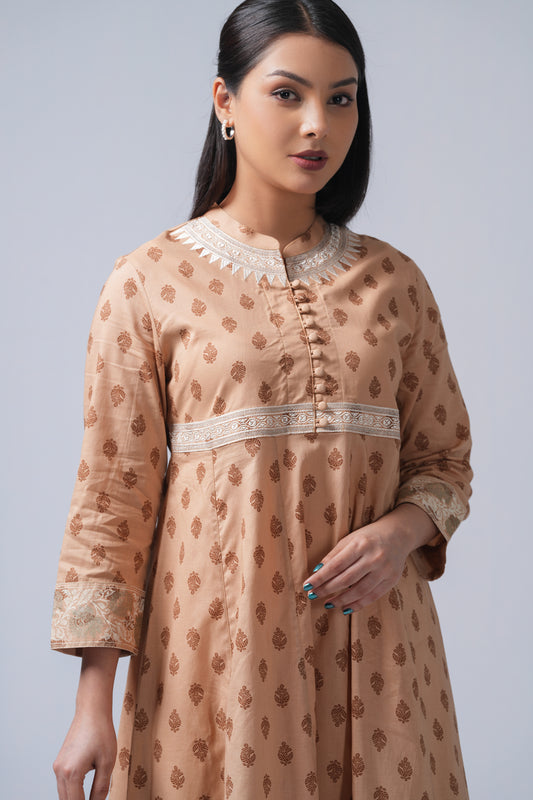 Long Length Single Piece Smart Fit Kurta.