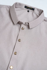 Regular Fit Blended Fabric Formal Kabli Set