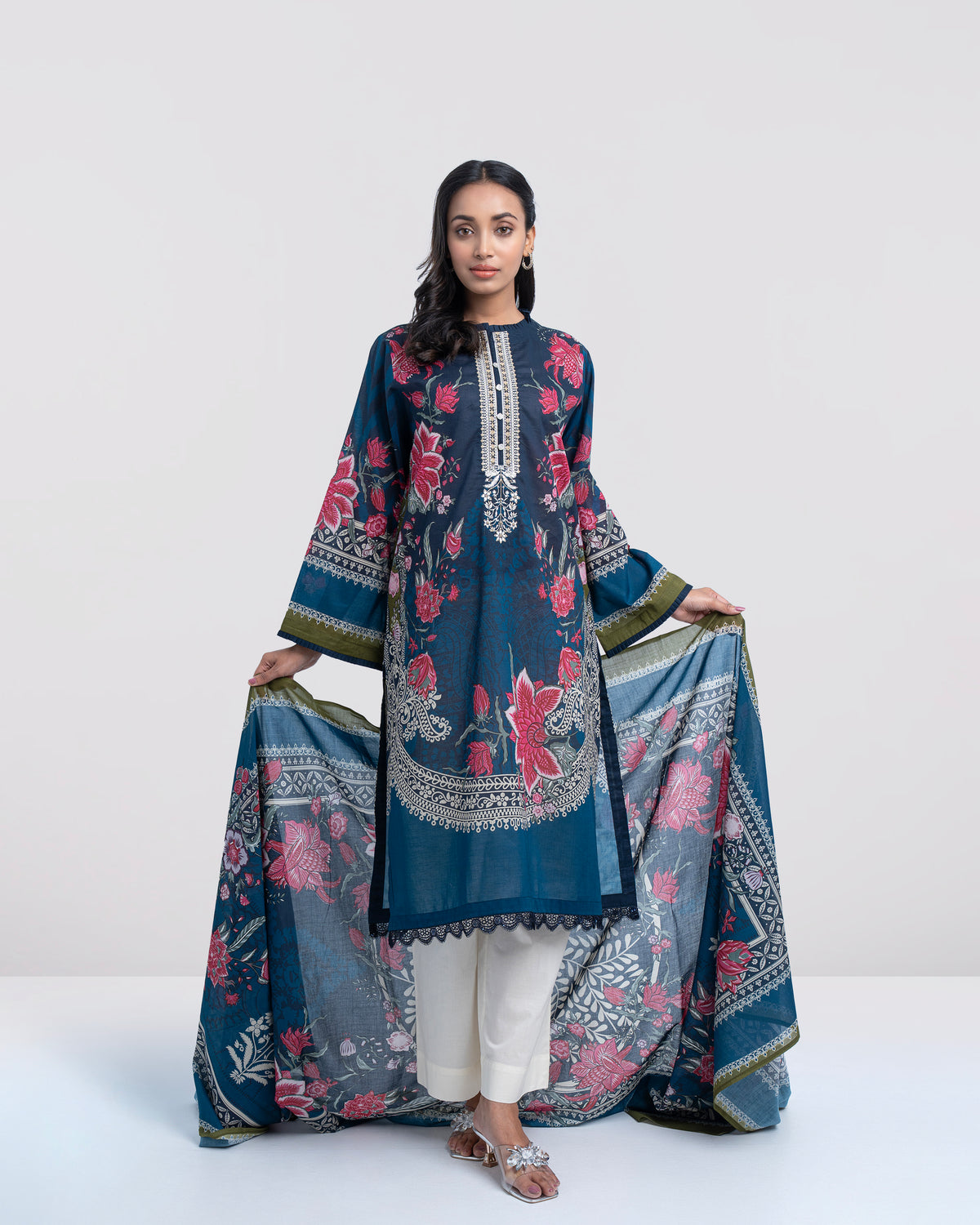 Relaxed fit Digital Printed Two-Piece Lawn