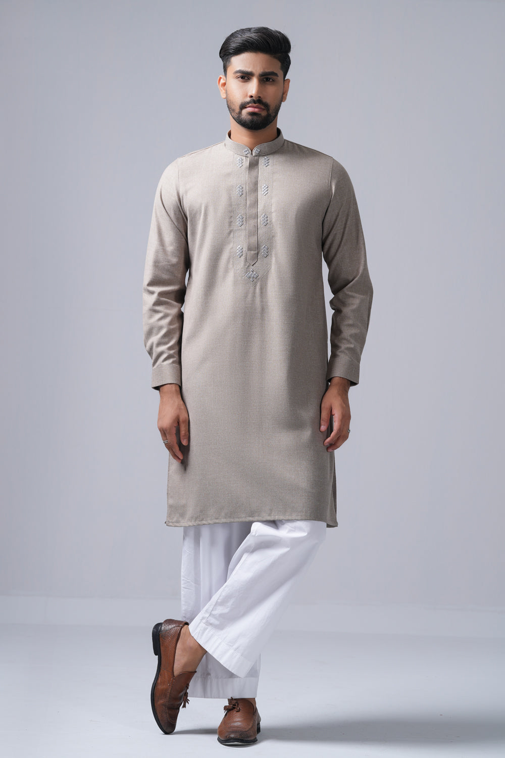 Regular Fit Embroidered Formal Panjabi
