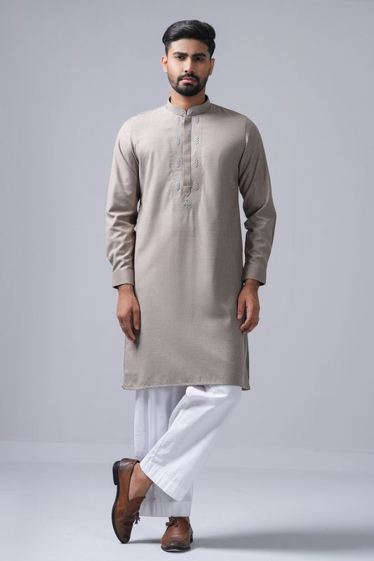 Regular Fit Embroidered Formal Panjabi