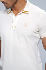 Regular Fit Pique Fabric Solid Polo Shirt