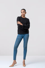 Boxy Fit Jacquard Sweater