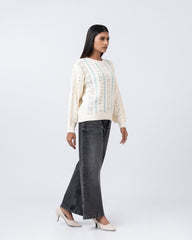 Regular Fit Drop Shoulder Solid Sweater