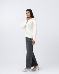Regular Fit Drop Shoulder Solid Sweater