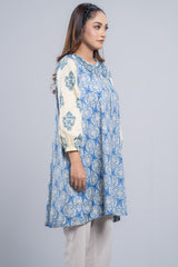 Short-Length Embroidered Relaxed Fit Ethnic Kurti