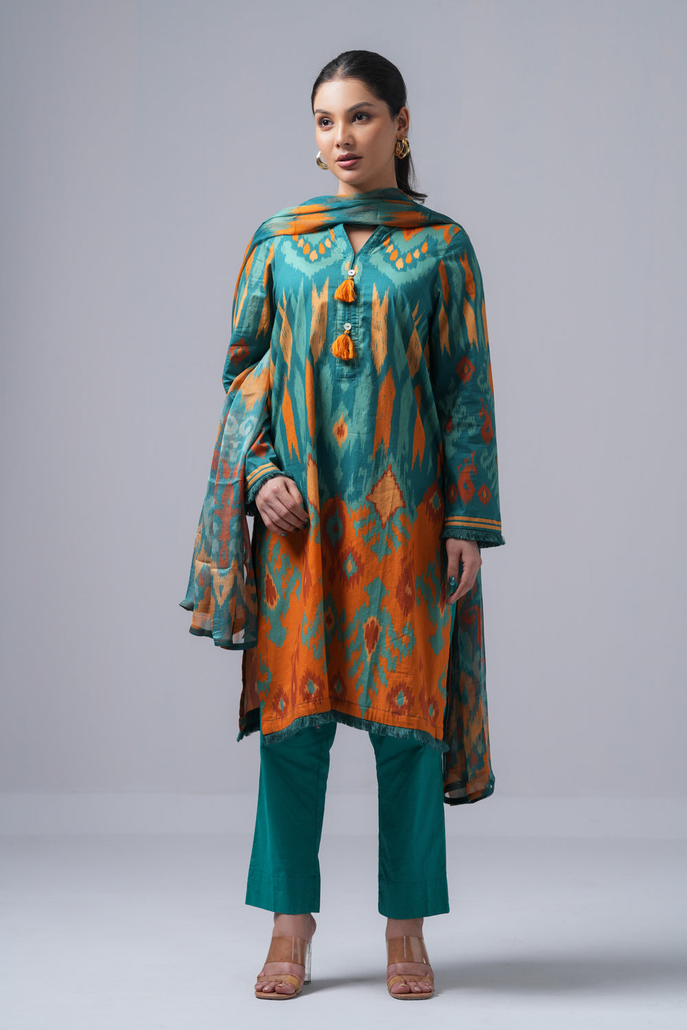 Digital Printed Two Piece Lawn Suit