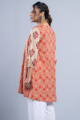 Short-Length Embroidered Relaxed Fit Ethnic Kurti