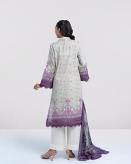 Smart Fit Digital Printed Two-Piece Lawn with Silk Dupatta