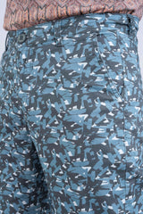 Regular Fit Abstract Printed Shorts
