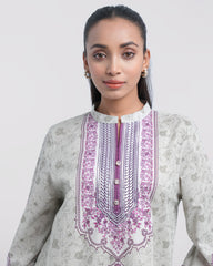 Smart Fit Digital Printed Two-Piece Lawn with Silk Dupatta