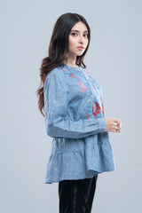 Relaxed Fit Embroidered Casual Shirt