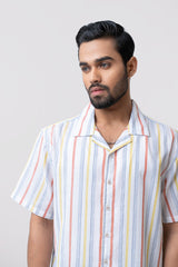 Relaxed Fit Striped Casual Shirt