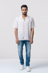 Relaxed Fit Striped Casual Shirt