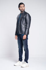 Quilted Biker-Style Jacket