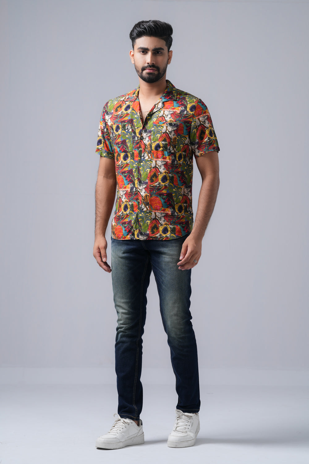 Regular Fit Printed Casual Shirt