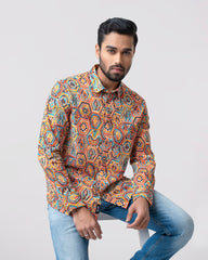 Regular Fit Printed Casual Shirt