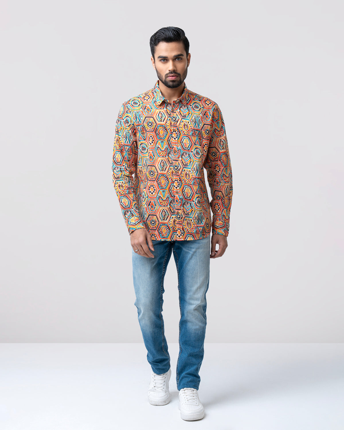 Regular Fit Printed Casual Shirt