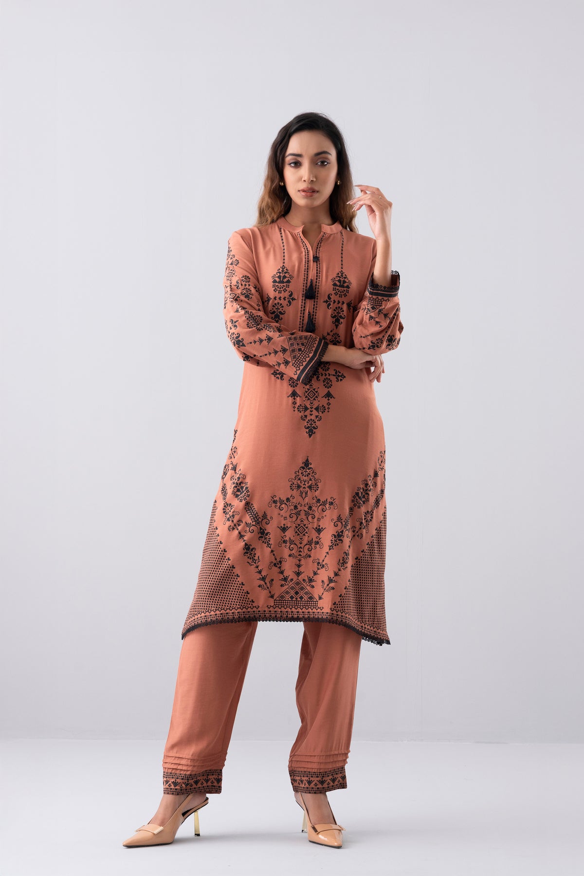 Smart Fit Printed Two-Piece Ethnic Set