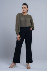 Straight Fit Semi-Formal Twill Pants
