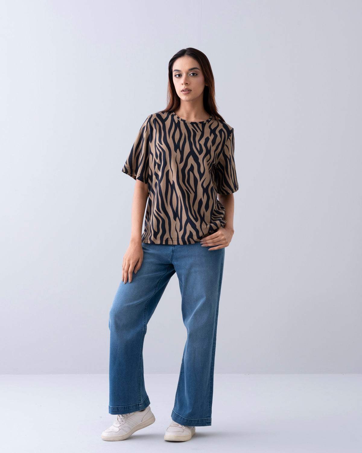 Relaxed Fit Printed Short Sleeve T-shirt