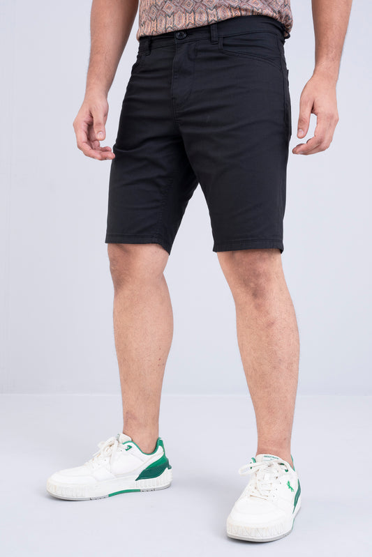 Slim Fit Solid Shorts