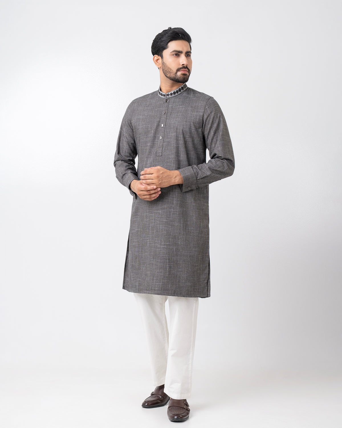 Regular Fit Embroidered Formal Panjabi