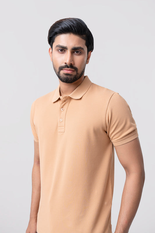 Relaxed Fit Solid Polo Shirt