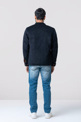 Reversible Quilted Suede/Corduroy Jacket