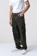 Baggy Fit Green Jeans